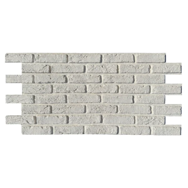 Stone Strips Piedra Ladrillo Baroque White 3D Wall Panel