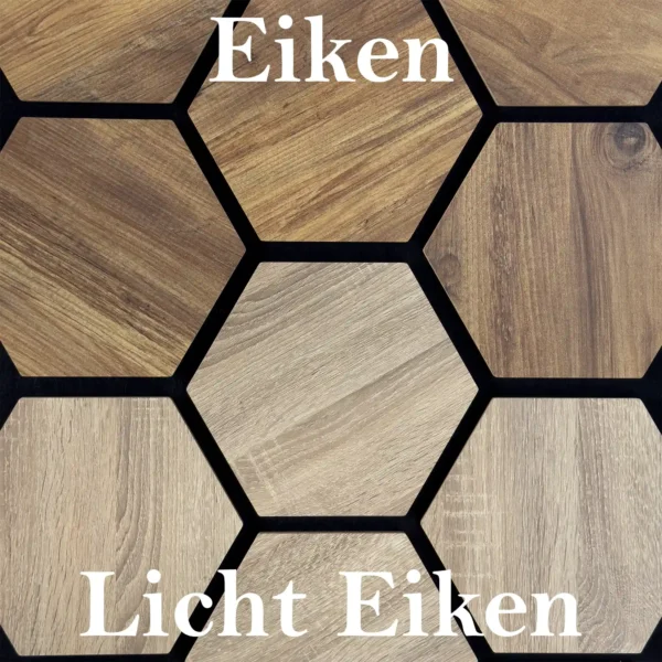 Acoustic Panels Hexagon Felt Oak – Sound Insulation – For Interior – 80x60x2cm - Image 5